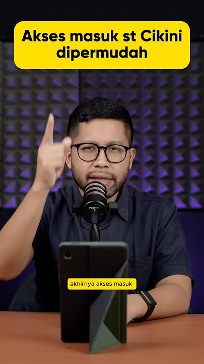 Akses masuk st Cikini dipermudah