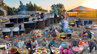 Afghanistan Biggest village marriage ceremony | Cooking Kabuli Pulao for 8000+ Peoples 😮