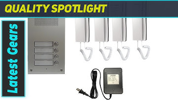ComMax 4-Apartment Building Audio Intercom Set: Enhance Your Building Security!