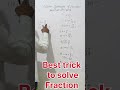 Best  Fraction Shortcut trick for ssc cgl 2026 #maths  #Fraction tricks for ssc cgl ! solve in 2 sec