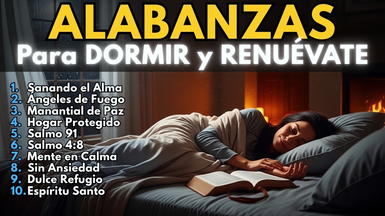 MÚSICA CRISTIANA para DORMIR y RENOVAR FUERZAS ⚡ Amanece Lleno del Espíritu Santo 🌙🙏