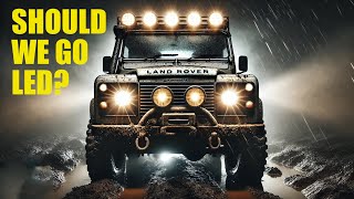 Fitting some of the best LED headlamps on the market to the Defender