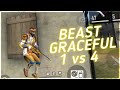 SOLO VS SQUAD || WITH GRACEFUL BEAST BUNDLE 🔥 !!!