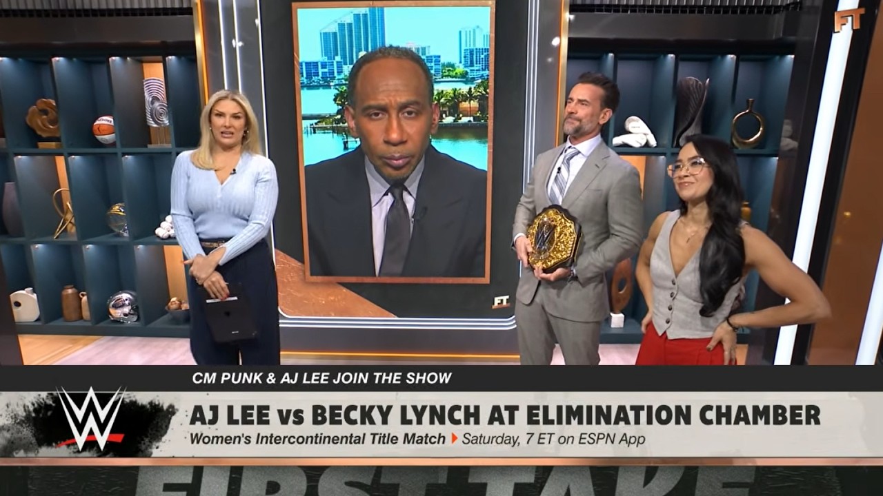 CM Punk returns to hometown Chicago & AJ Lee vs. Becky Lynch at WWE Elimination Chamber | First Take