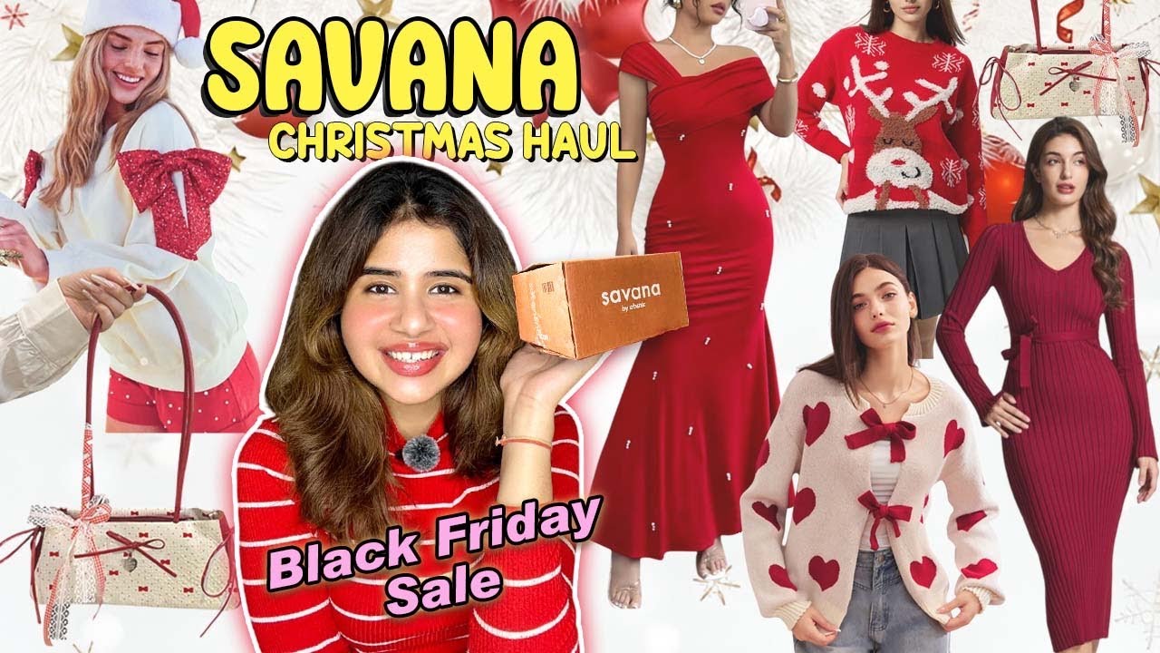 HUGE Savana Christmas Outfit ❄️🎅Haul | Savana winter wear haul | Savana haul | Savana Try on Haul ✨