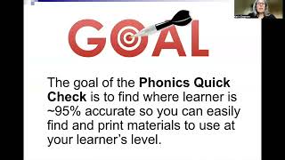 Celebrity Learn To Read: How to use the Quick Check on JandELearnToRead.com Profile