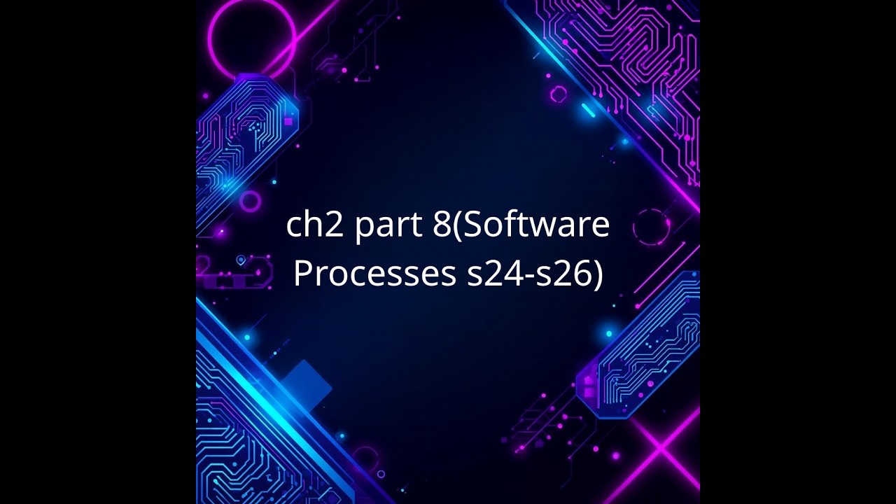 ch2 part 8(Software Processes s24-s26) - YouTube