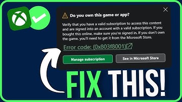 How to Fix Xbox Error Code 0x803f8001 (Easy Tutorial)