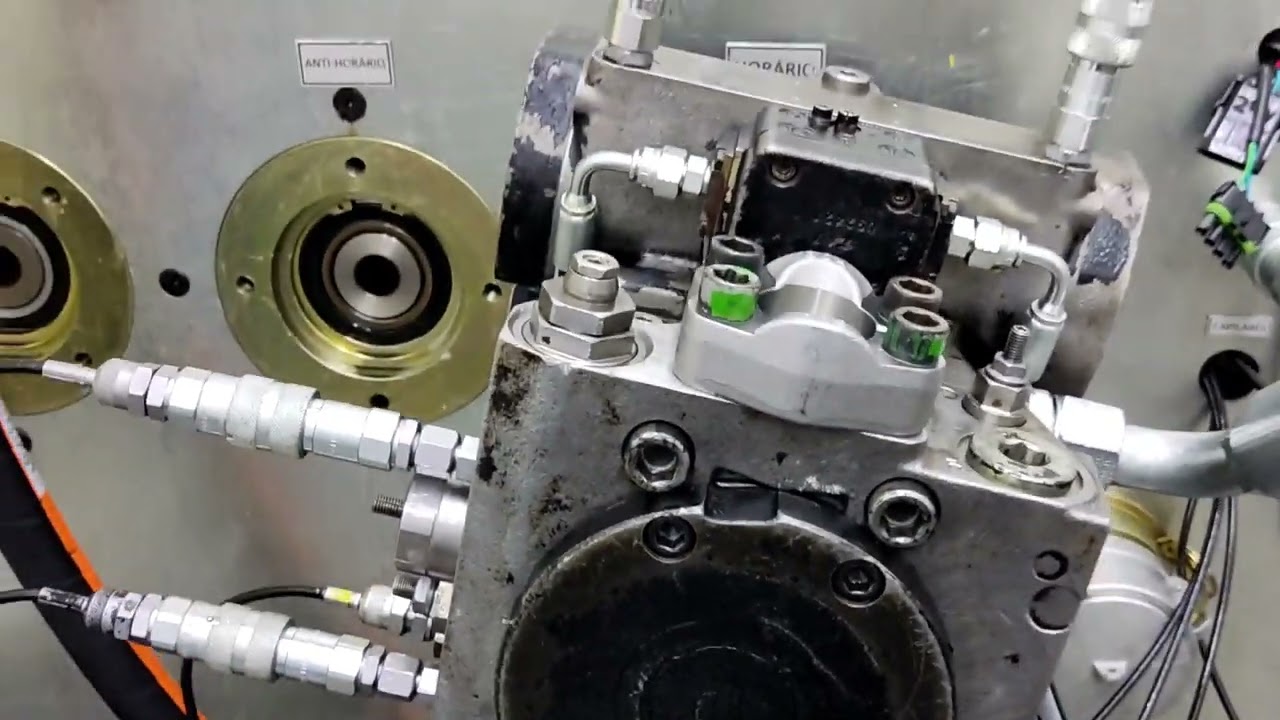 Teste Bomba Rexroth A4VG125 estanqueidade e vazão circuito fechado!