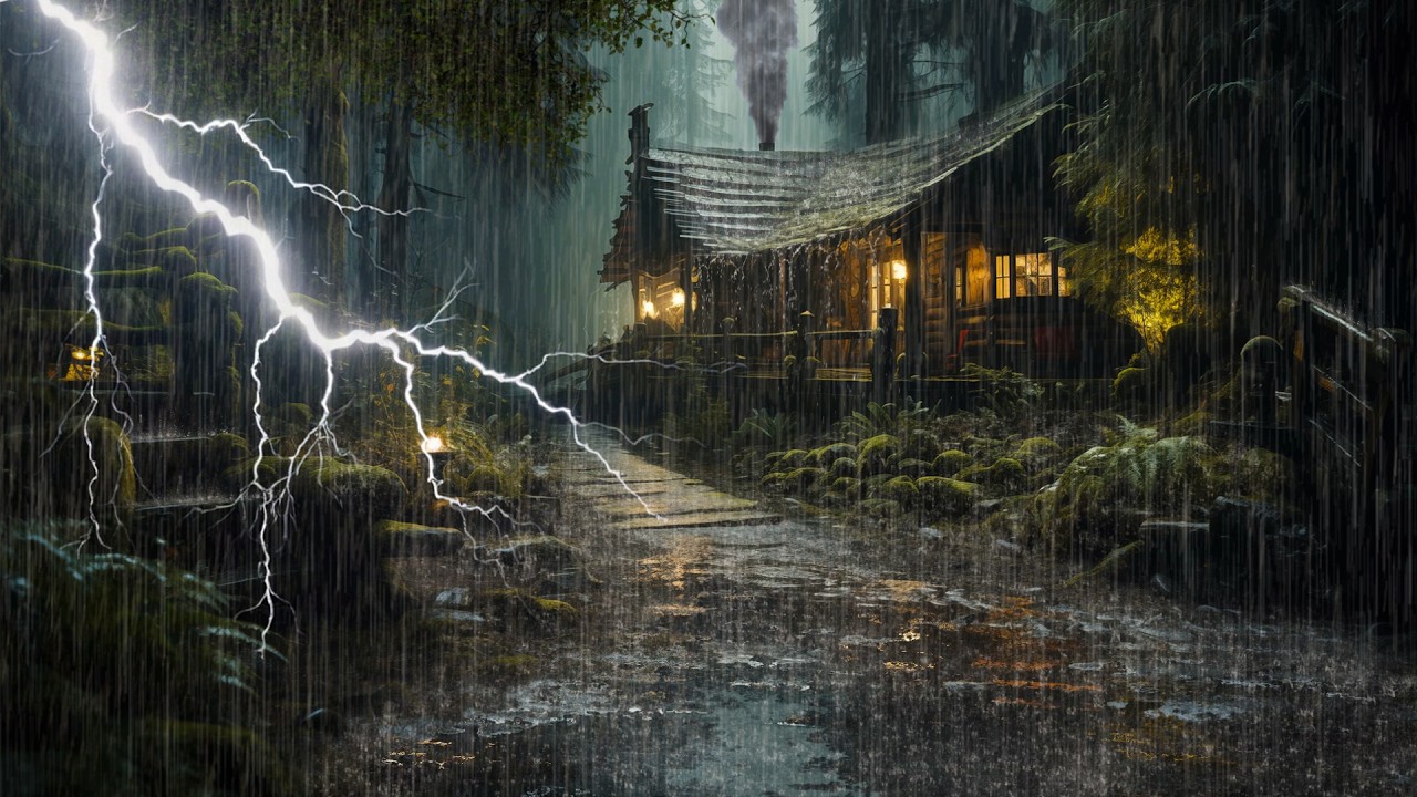 HEAVY RAIN AND THUNDER SOUNDS - DEEP SLEEP | Thunderstorm for Sleeping - Rain Sound Comfort #2
