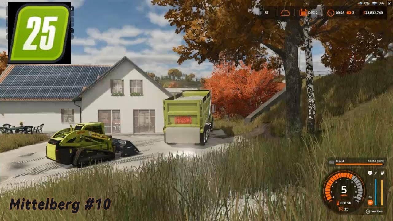 Finishing up Aunt Margrets driveway