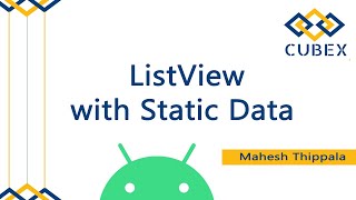 ListView with Static Data in Android