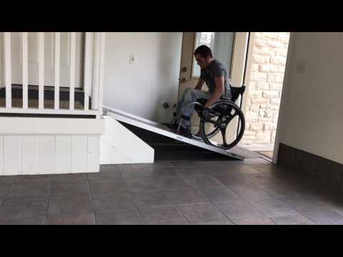 Wheelchair How To: Steep Ramp (T5 complete paraplegic)