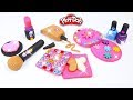 Play doh makeup set how to make eyeshadow lipstick nail polish with play doh fun for kids