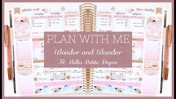 PWM || EC Vertical || Wonder and Wander ft. Hello Petite Paper // Plan with Juli
