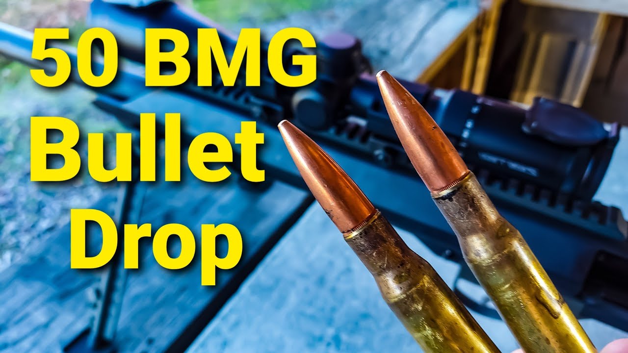 50 BMG Bullet Drop - Demonstrated and Explained 