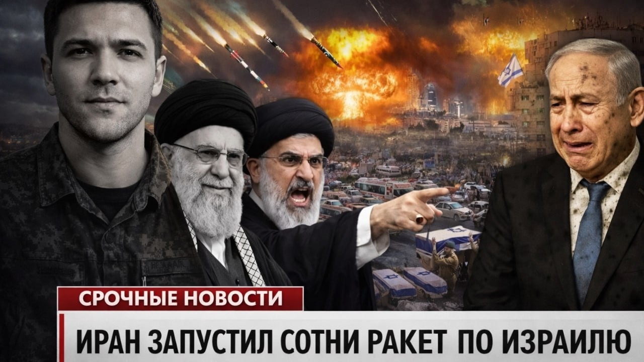 Массированная атака в полночь: Иран и Хезболла запускают сотни ракет по Израилю.