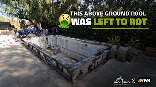 This Above Ground Pool Was Left To Rot