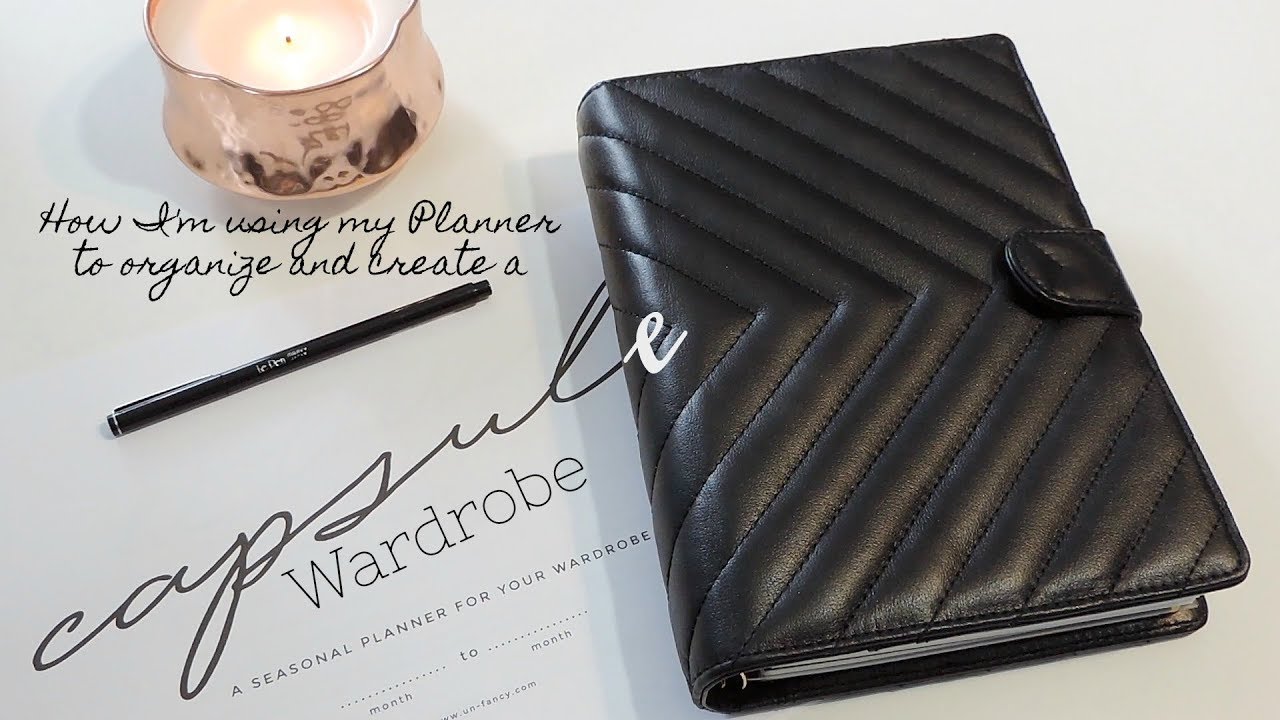 Using my Planner to set up my Capsule Wardrobe