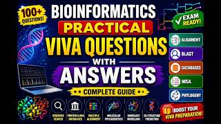 Bioinformatics Practical Viva Questions | Alignment, BLAST, Databases, MSA, Phylogeny