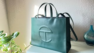 Leather Telfar Bag Dark Olive Unboxing The Telfar Medium Dark