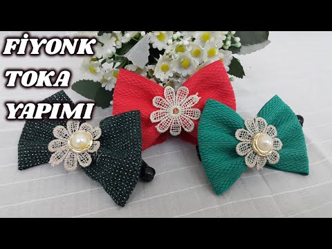 YETİŞKİNLER İÇİN SAÇ TOKASI YAPIMI │Örgü Elişi Dantel Oya - DIY
