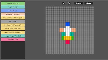 Basic spaceship build system in unity