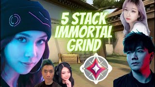 5 Stack Immortal Grind with Masayoshi Quarterjade Starsmitten Seanic & Tenzin