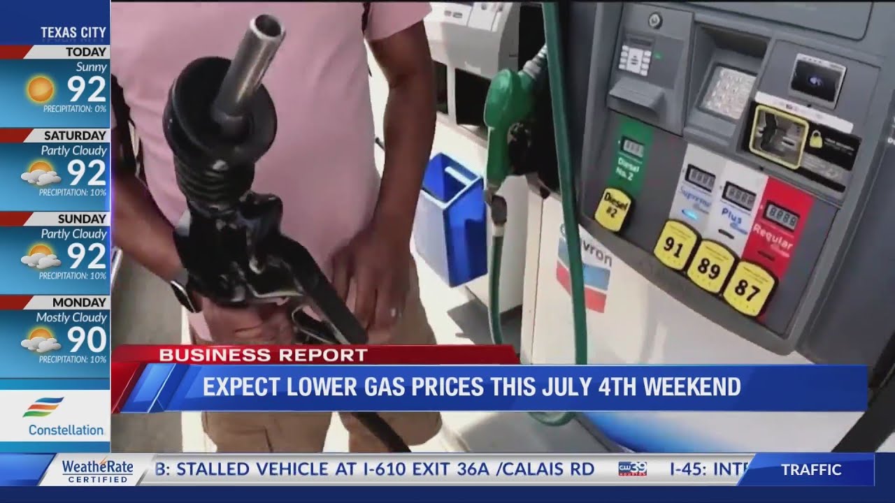 AAA: Gas prices drop in time record breaking travel for July 4th ...