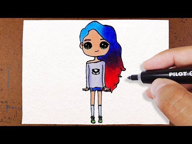 Como desenhar Bonequinha Tumblr - passo a passo - Vidéo Dailymotion