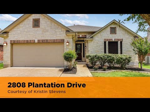 2808 Plantation Drive, Round Rock, TX home video tour