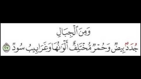 سورة فاطر الآية 27