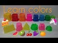 we Learn Colors and Numbers with Magic sand. Sculpt Castle walls