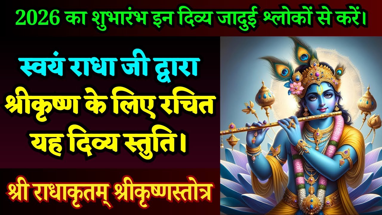 भाग्य बदलते नहीं क्योंकि ऐसे शक्तिशाली स्तोत्र हम पाठ करते नहीं। Shri Radha Krit Shri Krishna Stotra