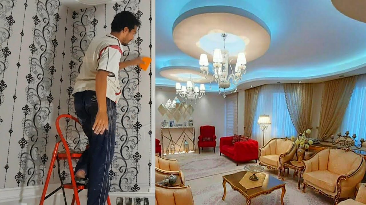 Wallpaper For Living Room How To Install Wallpaper House Decor And