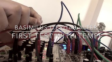 [MODULAR SYNTH] FIRST TEST Basimilus iteritas with tempi