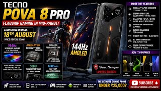 Tecno Pova 8 Pro OFFICIAL! 🔥 144Hz AMOLED, Alive Matrix Display & 144FPS Gaming