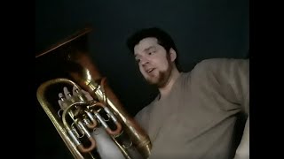 1967 Besson Euphonium (3V compensating, front-bell, marching)