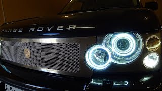 Land Rover Range Rover замена ангельских глазок в фаре Тюнинг фар Land Rover Range Rover замена ангельских глазок в фаре Тюнинг фар