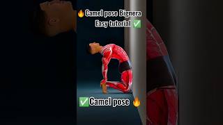 Camel pose 🔥Easy tutorial 💪 for beginners gym motivation fitness motivation calisthenics #shorts