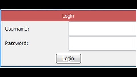 Java Login Form Part 3