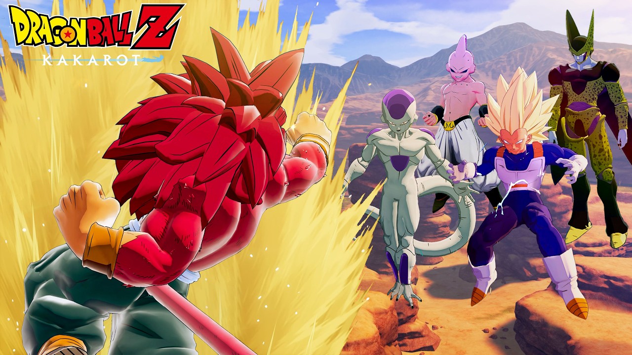 What If End of Z Goku Achieved Daima SSJ4? Super Saiyan 4 Goku Vs. Z Villains in DBZ Kakarot Mods