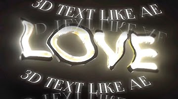 Element 3d  like after effects ||(AVU) WATCH ME EDIT