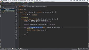 Android Studio Tutorial: Using findViewById