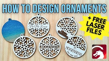 How to Design Laser Cut Snowflake Ornaments (Free Files)