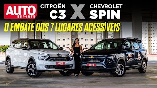 CHEVROLET SPIN x CITROËN AIRCROSS: qual é o melhor carro de 7 lugares de entrada?