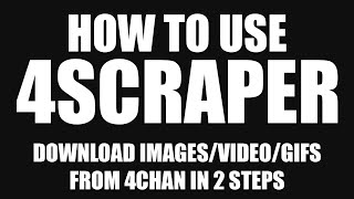 How to use 4scraper - 4chan scraping CLI tool