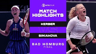 Angelique Kerber vs. Katerina Siniakova | 2021 Bad Homburg Final | WTA Match Highlights