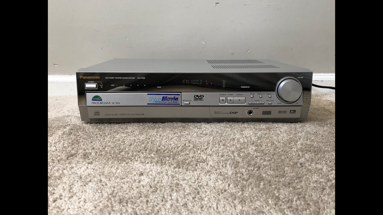 Panasonic Sa Ht95 5 Compact Disc Dvd Home Theater Surround System Youtube