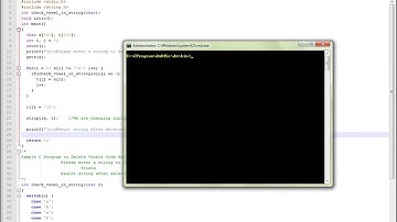 DELETE VOWELS FROM STRING USING C PROGRAM